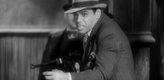 Paul Muni is the notorious, Scarface