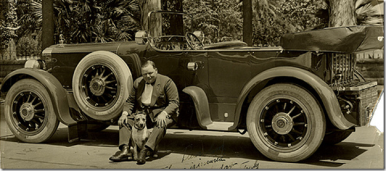 Roscoe Arbuckle and his 1919 Pierce Arrow