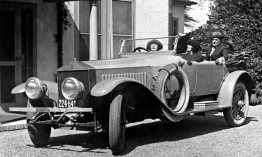 Mabel Normand in a Rolls