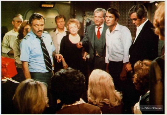 Airport '77 - Publicity still with Joseph Cotten, Jack Lemmon and others